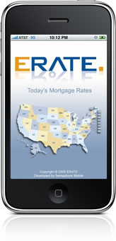iphone App ERATE Current Mortgage Rates